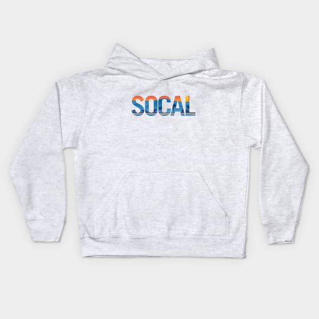 SOCAL Southern California Pride Illustration Kids Hoodie by hobrath